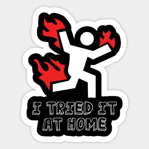 I tried it at home funny science Sticker by mazurprop